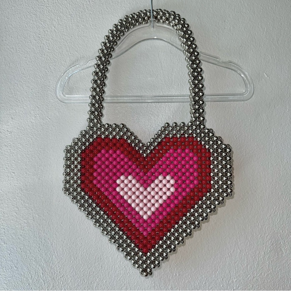 Kids Beaded Heart Shape Bag Bari Lynn